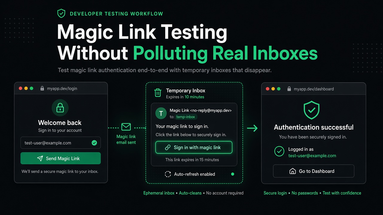 Magic Link Testing Without Polluting Real Inboxes